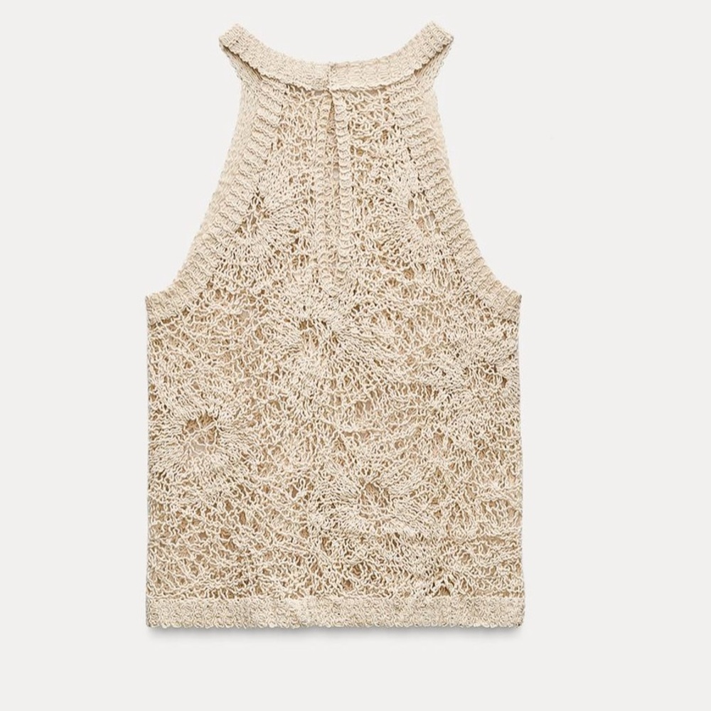 Zara crochet halter top 2025 - Picture 13 of 14